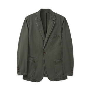 VAPOURBLUE原创设计水洗做旧感宽松版型休闲西装外套男女同款