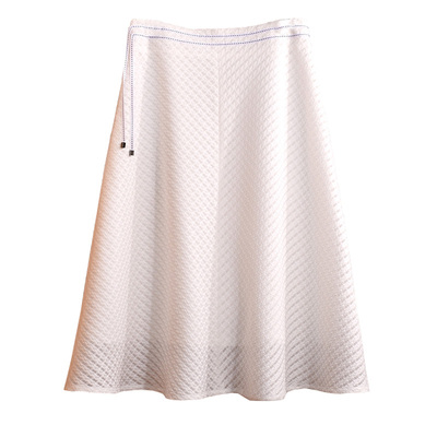 黑色高腰A字显瘦通勤半身裙