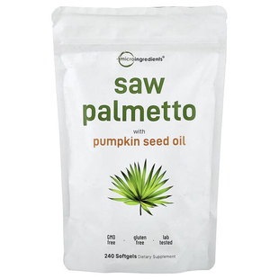 Micro Ingredients,Saw Palmetto With Pumpkin Seed Oil, 240 So