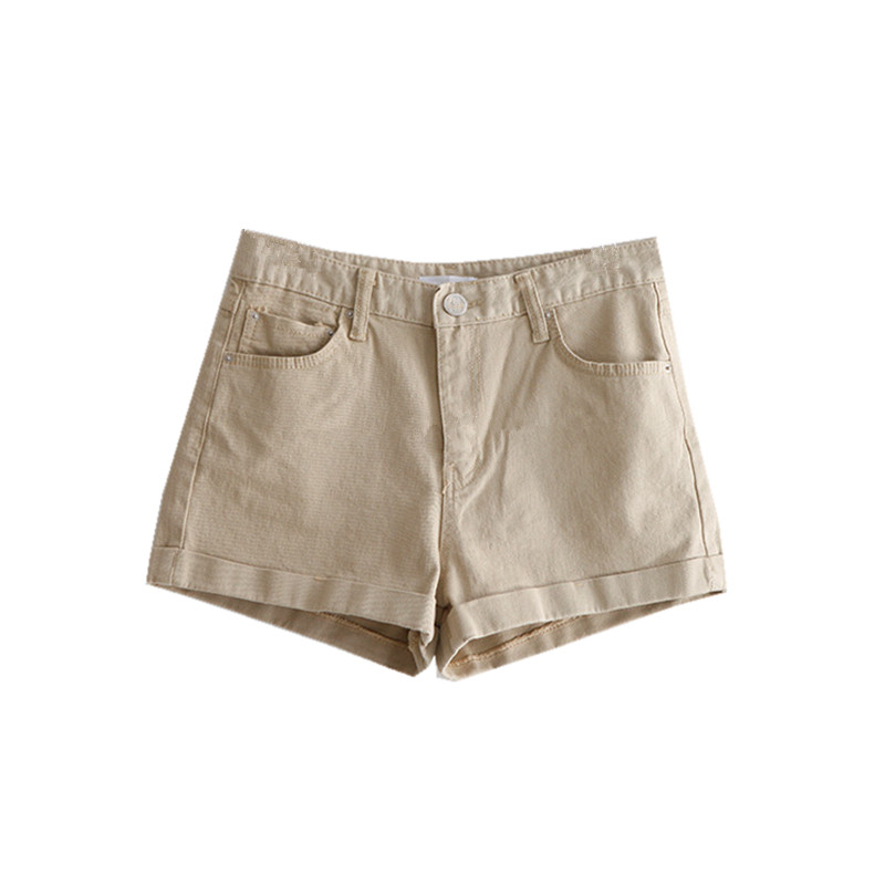 夏季低腰纯棉显瘦女短裤日常渡假