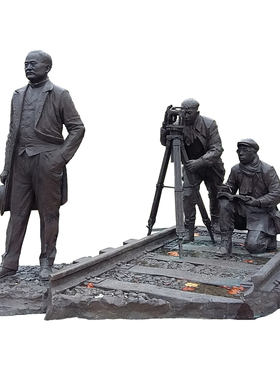 玻璃钢公园大型人物雕塑定制