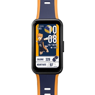 【新品】GARRACK联名排球少年日向翔阳乌野高校黑尾铁朗音驹高校智能手表手环计步心率睡眠运动监测闹钟