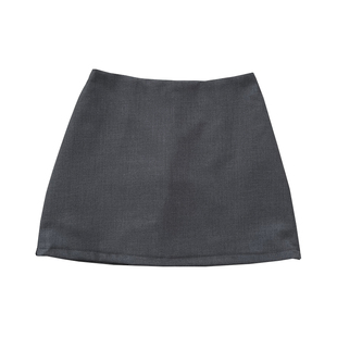 设计感时尚百搭两侧开叉高腰显瘦西装半身裙防走光短裙包臀裙女