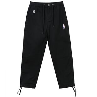 杰克琼斯春新NBA联名篮网队宽松贴布刺绣长裤休闲裤子男裤男装