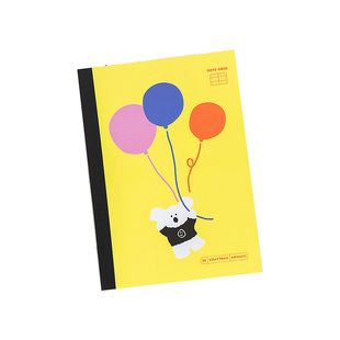 韩国ROMANE可爱卡通插画横线格子笔记本记事本A5学生B6横格手账本