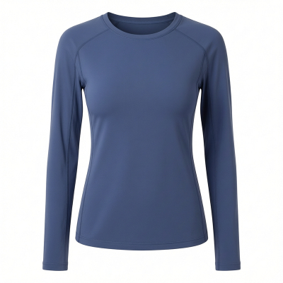 LORNAJANE圆领修身加绒套指长袖