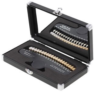 牙科比色板27色冷光美白牙齿20色比色卡口腔齿科牙齿美容前后对比