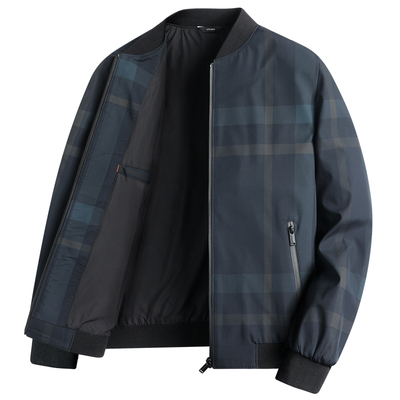 花花公子棒球领春秋宽松透气夹克