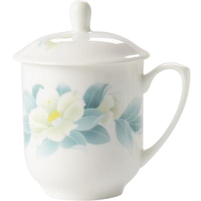 华光国瓷新中式会客茶杯水杯盖杯