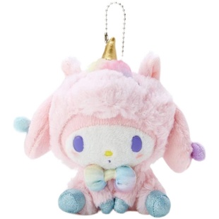 日本三丽鸥正版melody独角兽美乐蒂公仔玩偶毛绒包包挂件小挂饰