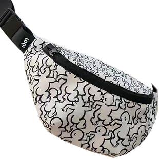 LOQI&梁贺LEGO与光共舞插画环保购物袋整理袋旅行包 孤独的散步者