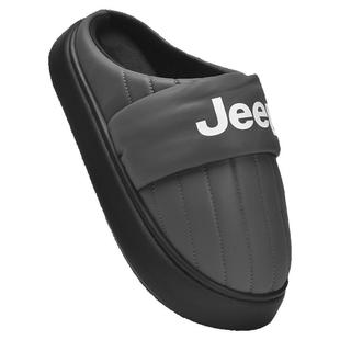 JEEP棉拖鞋男冬季外穿2025新款厚底毛绒洞洞棉拖男款加绒加厚棉鞋