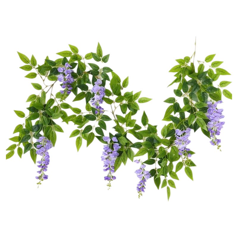仿真紫藤花假花藤条吊顶花串藤蔓