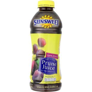 Sunsweet日光牌NFC孕妇西梅汁无糖无添加纯果汁排便进口临期特惠