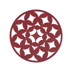 台面硅胶锅垫创意招财圆形锅碗垫厨房加厚耐高温硅胶垫桌面防滑垫