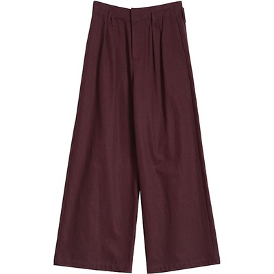 阿依莲宽松显瘦天丝阔腿裤休闲裤