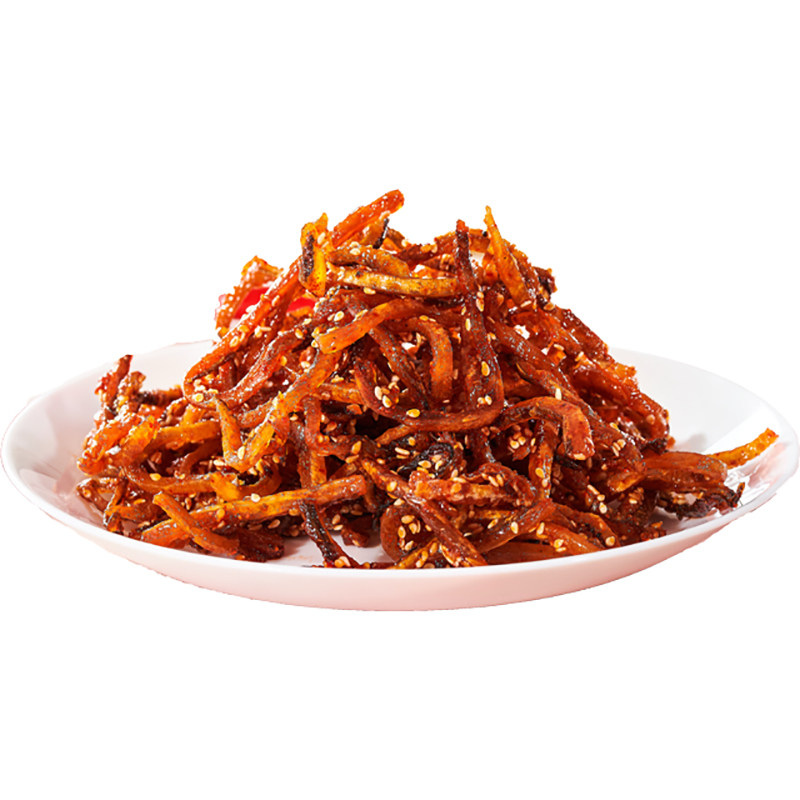 香辣鳗鱼丝解馋甜辣蜜汁海味即食小鱼干小鱼仔零食小吃休闲食品