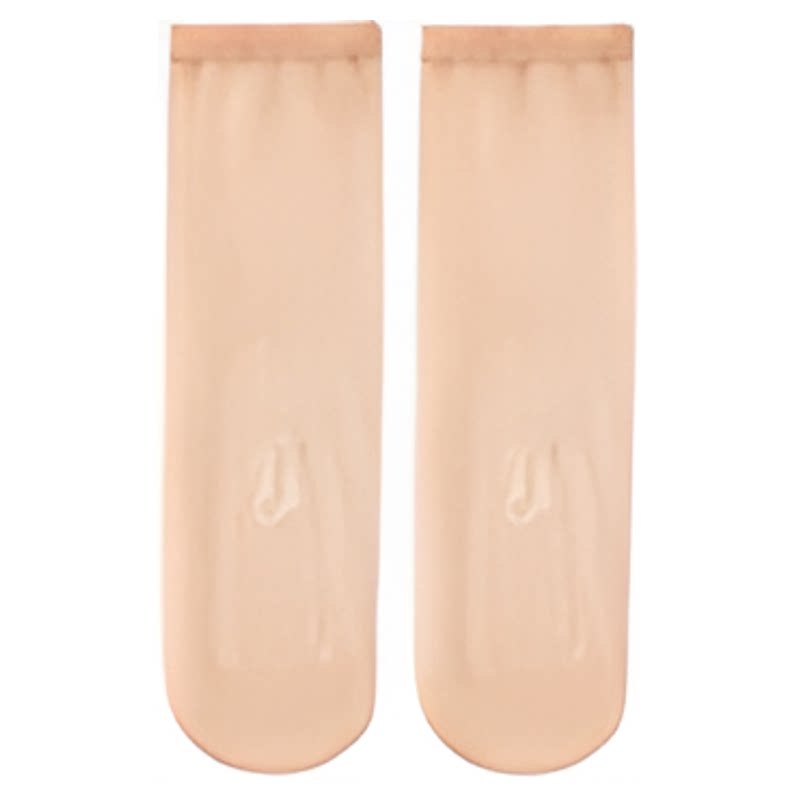 丝袜女短袜夏季薄款隐形透明防勾丝无痕防滑超薄中筒袜耐磨水晶袜