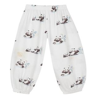 ibaby儿童防蚊裤女童夏季纱布裤宝宝婴儿灯笼裤男童长裤