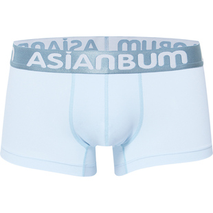 Asianbum男三角内裤冰爽网眼透气纯色无痕低腰性感三角冰丝男裤