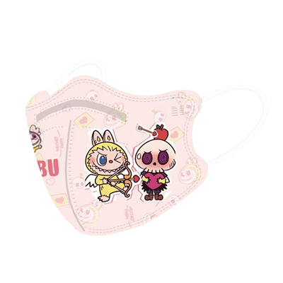 拉布布儿童口罩3d立体新国标KN95级防护小孩4-12岁女孩labubu口罩