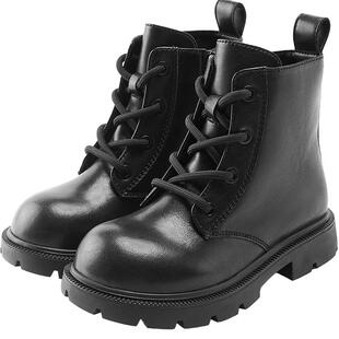 新款江南布衣童装鞋子中筒靴纯色25秋男女童jnbybyjnby6P9M10290