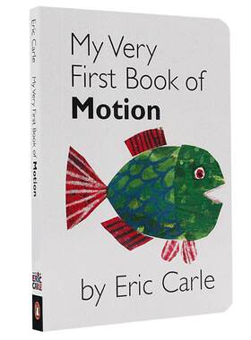卡尔爷爷 英文原版绘本 My Very First Book of Motion 运动 幼儿启蒙图书2-5岁 上下翻页配对纸板撕不烂书 儿童英语启蒙动物认知