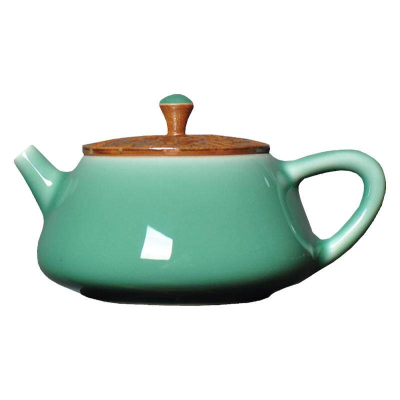 祥云纹茶壶功夫茶具泡茶壶石瓢壶