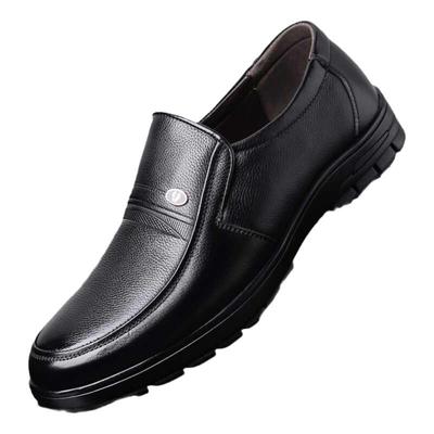 蜻蜓牌皮鞋男2025新款特大码真皮男士软底牛皮厚底防滑耐磨爸爸鞋