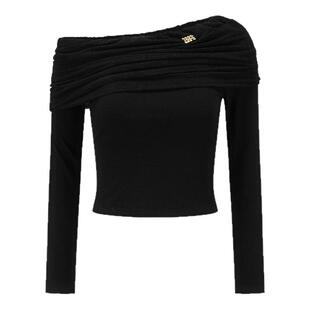 SHRO ENROEscape in ease 斜肩褶皱一字领针织衫银泰百货 301469