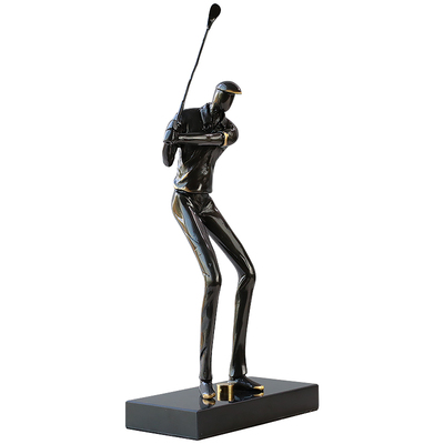 瑞家禾办公室客厅黄铜高尔夫摆件