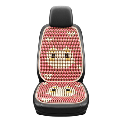 可爱猫咪木珠坐垫夏季通风凉垫