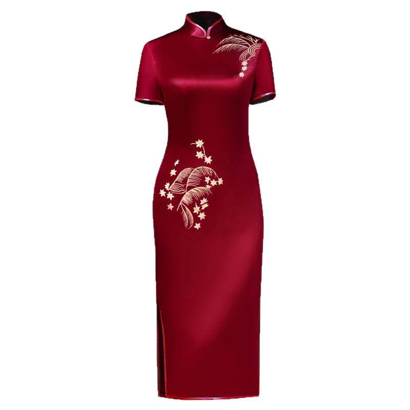 五一结婚妈妈装旗袍高贵