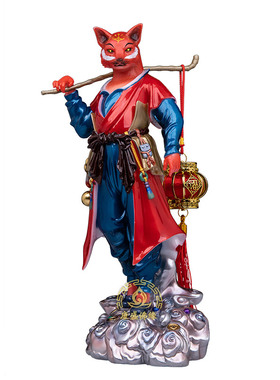 汉白玉彩绘胡黄常蟒白柳灰六大家族仙家动物真身神像堂口摆件家用