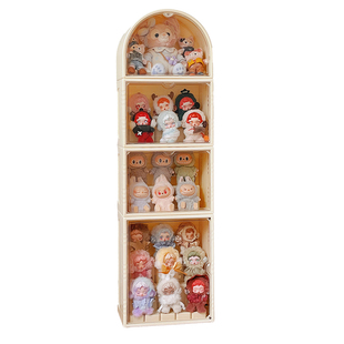 labubu展示盒透明盲盒收纳展示架拉布布娃娃手办展示柜子