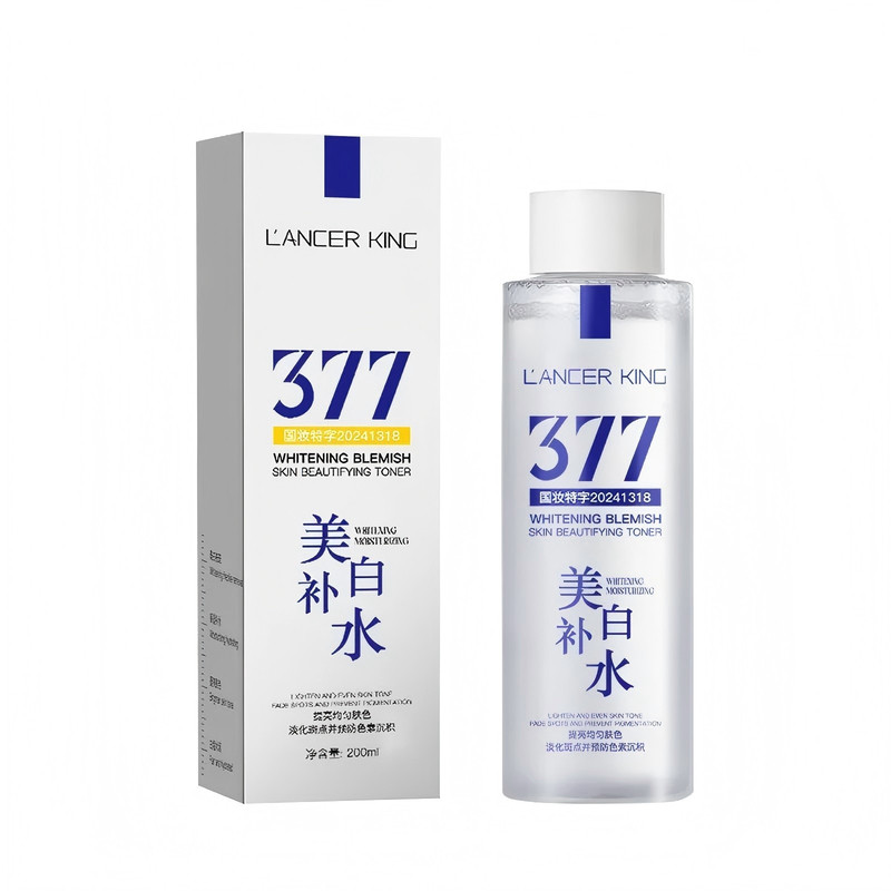 377美白祛斑爽肤水补水保湿提亮