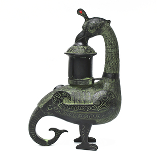 周制汉式婚礼青铜礼器匜博山炉沃盥聚宝盆孔雀杯豆酒壶福鼎牛头杯