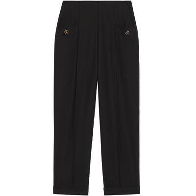 sandro经典款九分锥形裤