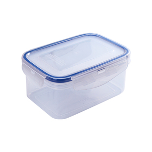 安立格550ML长方形保鲜盒微波炉饭盒密封盒冰箱收纳盒巣蜜包装盒