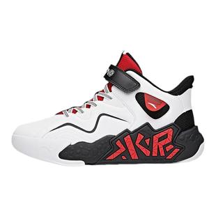 安踏儿童篮球鞋男童运动鞋皮面防水童鞋冬季高帮保暖大童专业球鞋