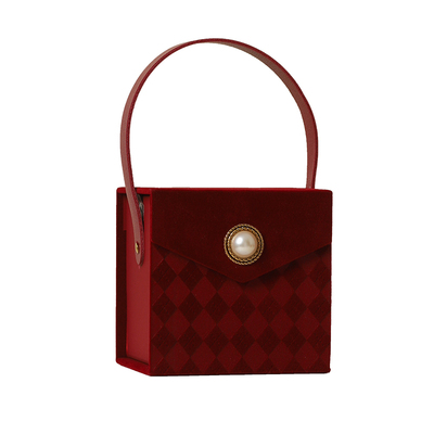 喜糖盒空盒法式丝绒伴手礼盒