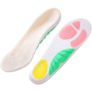 狗哥鲸鱼垫加绒保暖秋冬足弓支撑鞋垫扁平足矫正专用足外翻内八字