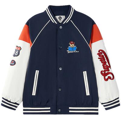 【三防】MQD童装儿童25秋美式学院拼接棒球服外套9641W0866