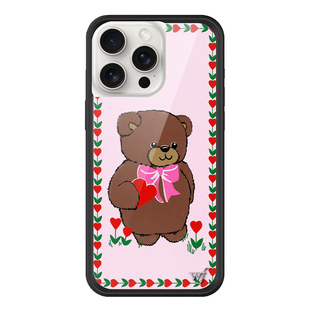Danielle Guizio x Wildflower联名手机壳适用苹果iPhone15/14/Pro/Max硬壳全包防摔保护套欧美时尚wf小熊花