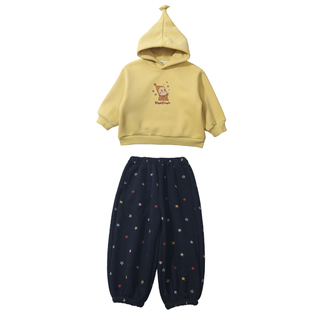 女童冬装加绒卫衣套装2025新款洋气时髦儿童巨好看女宝宝冬季衣服