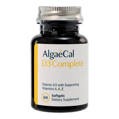AlgaeCal维生素D3均衡瓶复合维K2AE胶囊60*3瓶