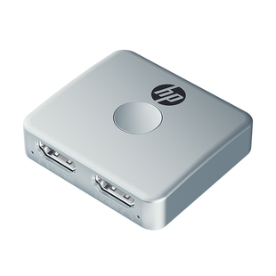 惠普HDMI分屏器一分二分配器二进一出4K超高清线切换器电脑电视信号源多屏幕视频双向转换一拖二画面拓展器