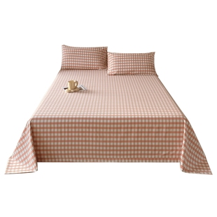 加厚老粗布床单纯棉100全棉新款四季通用a类母婴宿舍单人单件被单