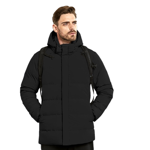 SANFO PLUS墨玉拒水鹅绒Parka 防风雪轻量男款羽绒服21088
