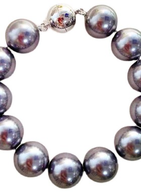 母贝仿珍珠铂金灰色手链测试推荐